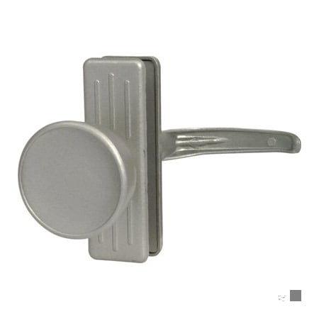Prime-Line Tulip Knob Latch, 3 in. Mounting Holes, Aluminum (Single Pack) K 5077